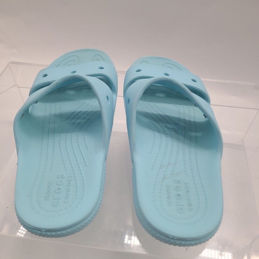 Crocs Classic Slide On Artic Blue Unisex Sandals Men’s Size 6/Womens Size 8 - Picture 4 of 7